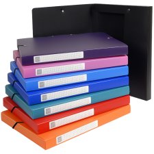 EXACOMPTA Archivbox aus PP 25 mm farbig sortiert
