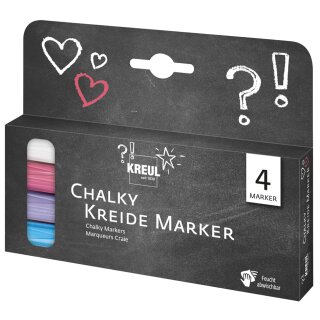 KREUL Kreidemarker Chalky Medium 4er Set