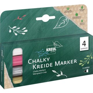 KREUL Kreidemarker Chalky Medium 4er Set Winter