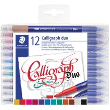 STAEDTLER Kalligraphie-Doppel-Fasermaler Calligraph duo...
