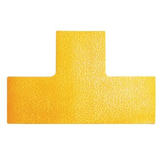 DURABLE Stellplatzmarkierung T-Form selbstklebend gelb 10 Stück