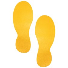 DURABLE Bodenmarkierungsform "Fuß" selbstklebend gelb