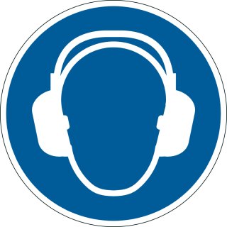 DURABLE Sicherheitskennzeichen "Gehörschutz benutzen"