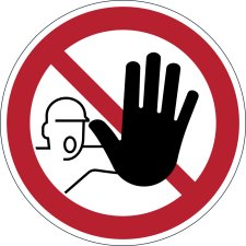 DURABLE Verbotskennzeichen Fußgänger verboten selbstklebend