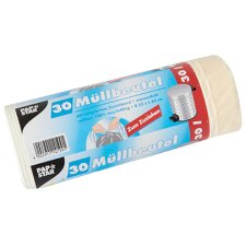 PAPSTAR Mülleimerbeutel LDPE mit Zugband 30 Liter...