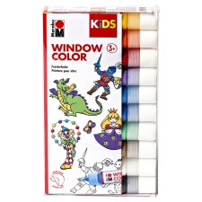 Marabu KiDS Window Color 10er Set farbig sortiert