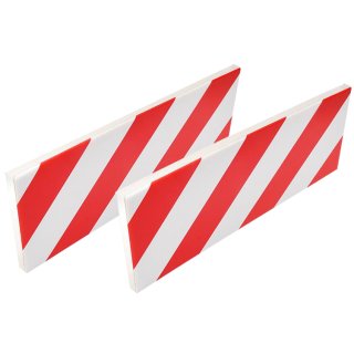 IWH Autotür-Schutzleiste für Garage 400 x 20 x 16 weiß / rot 2 Stück