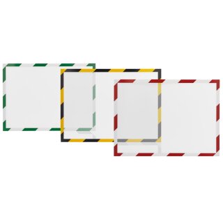 magnetoplan Magnetrahmen magnetofix SAFETY A4 rot/weiß