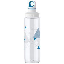 emsa Trinkflasche TRITAN ADULT 0,7 Liter Geometry blau