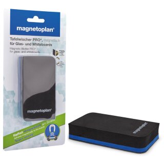 magnetoplan Tafellöscher PRO+ magnetisch schwarz/blau