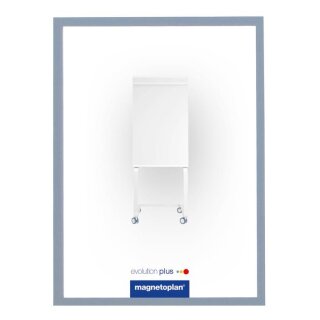 magnetoplan Magnetrahmen magnetofix A4 silber 5 Stück
