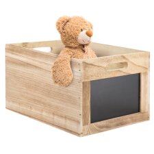 Securit Holzbox Tablecaddy mit 2 Kreidetafelflächen