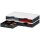 styro Sortierstation styrodoc duo 4 Fächer grau / schwarz / schwarz