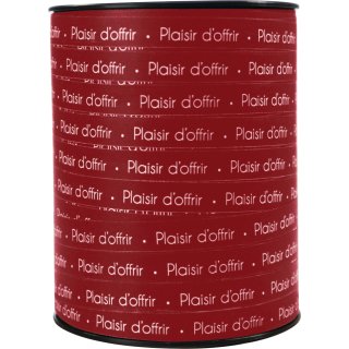 Clairefontaine Geschenkband auf Spule "Plaisir" rot/gold