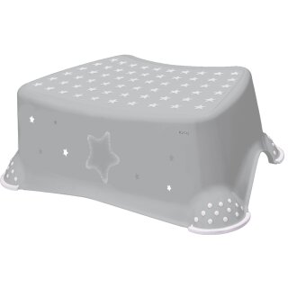 keeeper kids Tritthocker tomek "stars" grau mit Aufdruck