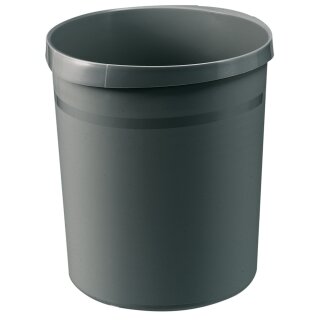 HAN Papierkorb GRIP 18 Liter rund dunkelgrau