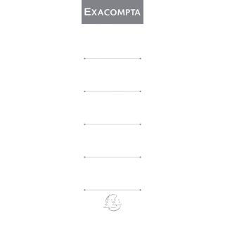 EXACOMPTA Ordnerrücken-Etiketten 70 x 185 mm weiß 10 Etiketten