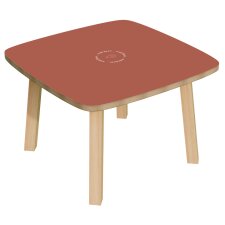 PAPERFLOW Beistelltisch WOODY aus massivem Holz anthrazit