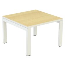 PAPERFLOW Beistelltisch easyDesk quadratisch buche / weiß