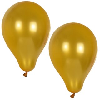 PAPSTAR Luftballons "Metallic" Umfang: 800 mm gold 10 Stück
