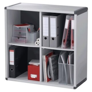 PAPERFLOW Büroregal 8 Fächer grau / anthrazit