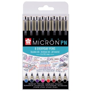 SAKURA Fineliner Pigma Micron PN 8er Set