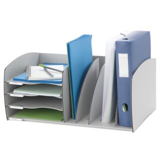 PAPERFLOW Ablagesystem S 4 Fächer grau