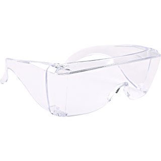 HYGOSTAR Schutzbrille für Brillenträger transparent aus Kunststoff