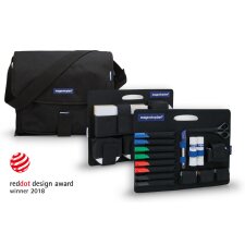 magnetoplan Moderationstasche "Messenger" gefüllt