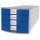 HAN Schubladenbox IMPULS 2.0 4 Schubladen lichtgrau / blau