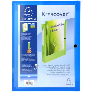 EXACOMPTA Sammelbox Kreacover A4 PP Füllhöhe: 40 mm blau