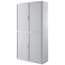 PAPERFLOW Rollladenschrank easyOffice 4 Böden weiß / buche Speditionsversand