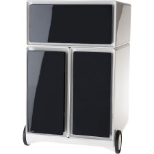 PAPERFLOW Rollcontainer easyBox 1 Schub weiß / schwarz
