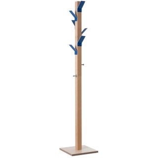 PAPERFLOW Garderobenständer "easyCloth" aus Holz blau
