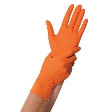 HYGOSTAR Nitril-Handschuh "POWER GRIP" M orange...