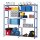 PAPERFLOW Lagerregal RANGECO Grundelement blau / grau