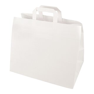 PAPSTAR Papier-Tragetasche 320 x 170 x 270 mm weiß 50 Stück