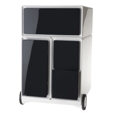 PAPERFLOW Rollcontainer "easyBox"  1 Schub weiß / schwarz