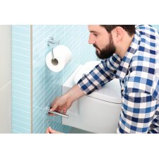 tesa WC-Papier Ersatzrollenhalter SMOOZ verchromt