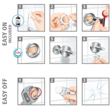 tesa WC-Papier Ersatzrollenhalter SMOOZ verchromt