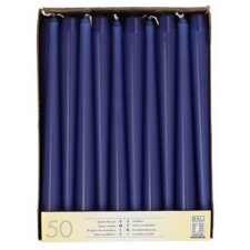 STARPAK Leuchterkerzen 22 mm dunkelblau 50er Pack