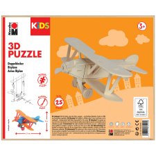 Marabu KiDS 3D Puzzle "Flugzeug Doppeldecker"...