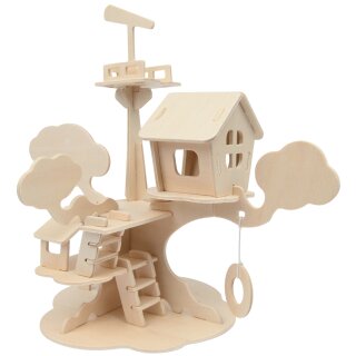 Marabu KiDS 3D Puzzle "Baumhaus" 37 Teile Holzbausatz