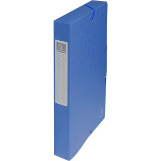 EXACOMPTA Archivbox Karton Rückenbreite 40 mm blau