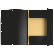 EXACOMPTA Eckspannermappe DIN A4 aus Karton schwarz