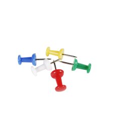 EXACOMPTA Pinnwand-Nadeln Push Pins farbig sortiert 200...