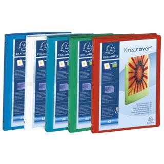 EXACOMPTA Ringbuch Kreacover PP 4-Ring-Mechanik A4 sort.