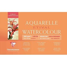Clairefontaine Künstlerblock Aquarelle ETIVAL 100 x...