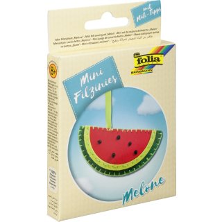 folia Mini Filz-Nähset "Filzinies" 14-teilig Melone