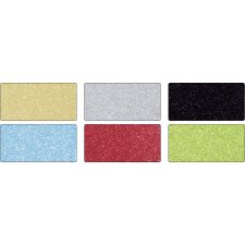 folia Glitterkarton-Block "Basic" 170 x 245 mm 300 g/qm 6 Blatt